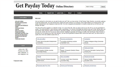 Desktop Screenshot of getpaydaytoday.com